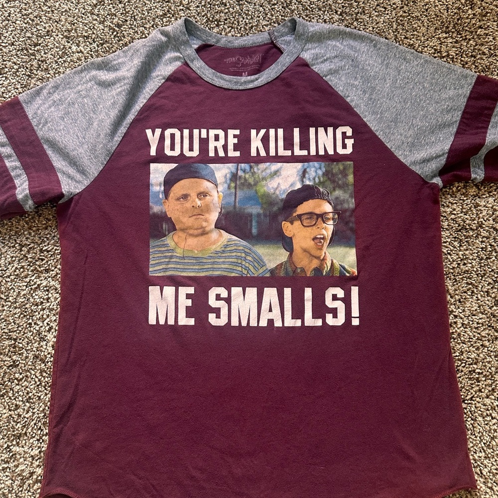 Men's Graphic Tee - Burgundy and Gray